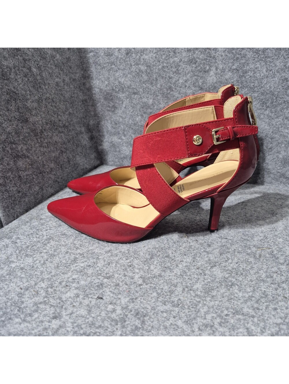 Liz Claiborne Keegan Stiletto Heels Size 9M Red  Pumps - Picture 7 of 15